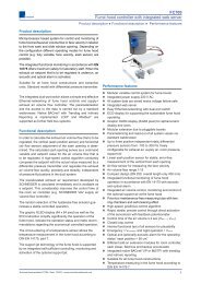 FC700 Fume hood controller with integrated web server - Schneider ...