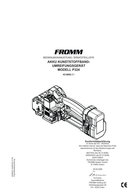 Bedienungsanleitung P324 - Schneider Vertrieb