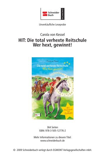 HIT: Die total verhexte Reitschule Wer hext, gewinnt! - Egmont ...