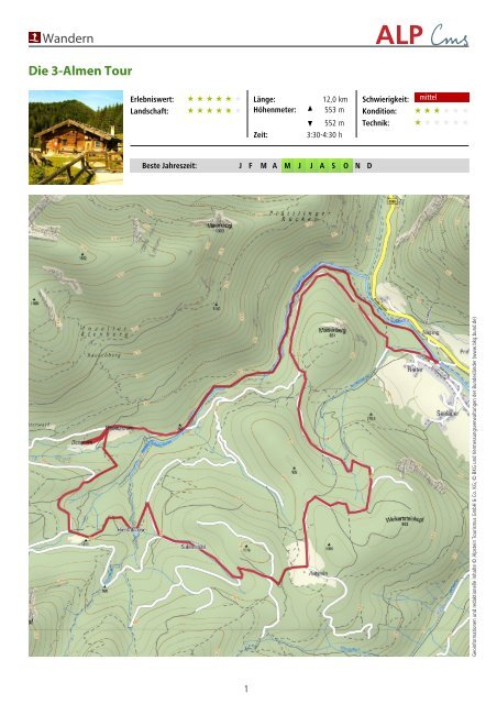 Wandern Die 3-Almen Tour - Schneizlreuth