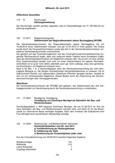 Protokoll vom 26. Juni 2013 - Gemeinde Schnottwil