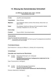 Protokoll vom 30. Oktober 2013 - Gemeinde Schnottwil