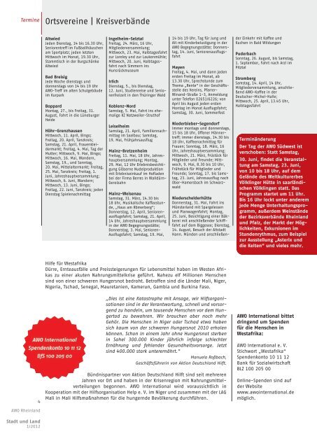 Ausgabe März 2012 | Nr. 48 - AWO Rheinland