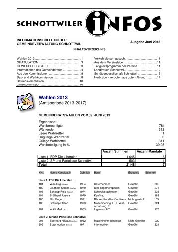 Juni 2013 - Gemeinde Schnottwil