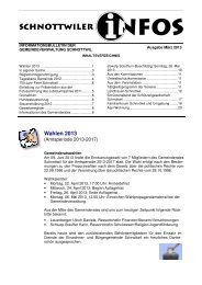 Infoblatt MÃ¤rz 2013 - Gemeinde Schnottwil