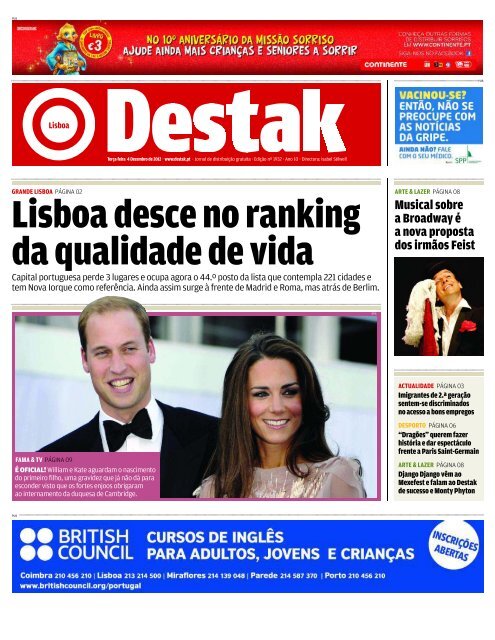 Lisboa desce no ranking da qualidade de vida - Destak