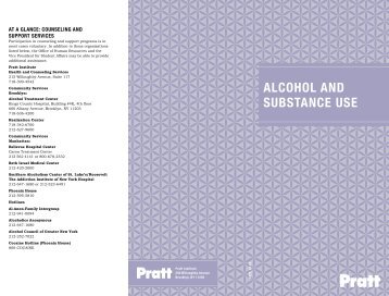 ALCOHOL AND SUBSTANCE USE - Pratt Institute