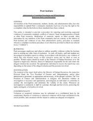 Administrative Complaint Resolution and ... - Pratt Institute