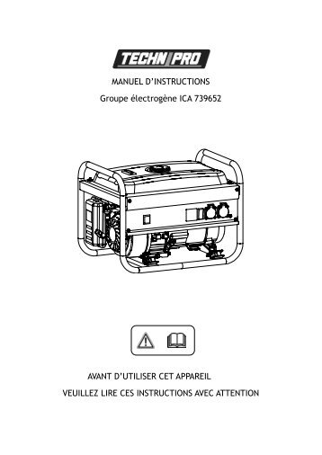 MANUEL D'INSTRUCTIONS Groupe ÃƒÂ©lectrogÃƒÂ¨ne ICA ... - Auchan