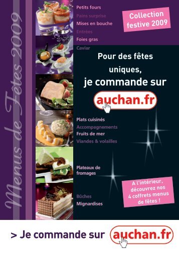 M enus de F ÃƒÂªtes 2009 - Auchan