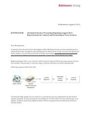 Automated Invoice Processing Beginning August 2011 - Edelmann