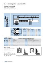 Coulisse de porte escamotable - Schock Metall