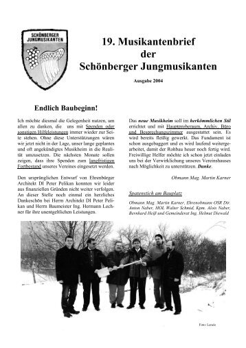 lesen - SchÃƒÂ¶nberger Jungmusikanten