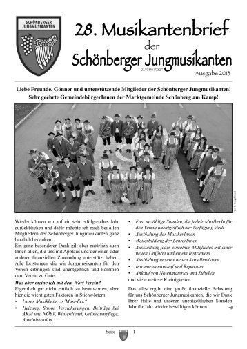 Leser - Schönberger Jungmusikanten