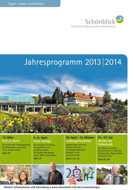 Jahresprogramm 2013| 2014 - Schönblick