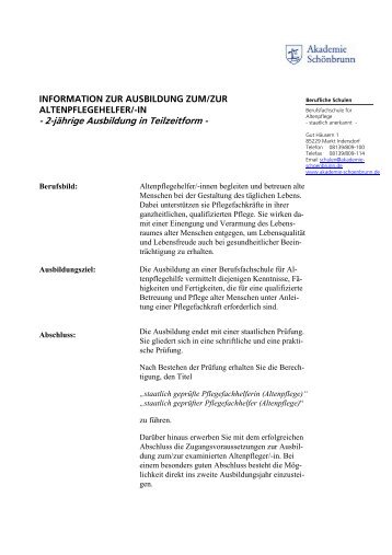 APH Info Sep09 - Schoenbrunn.de