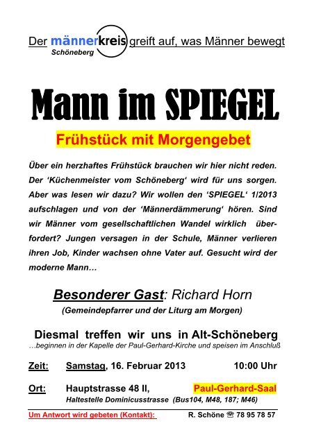 Flyer und Jahresprogramm