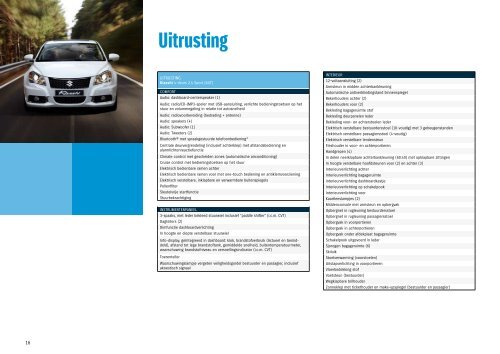 Suzuki Kizashi modelbrochure