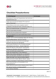 Checkliste, pdf - schÃ¶nknecht : kommunikation