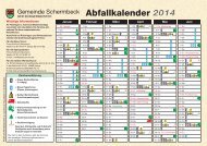 Abfallkalender 2014 - Schönmackers Umweltdienste GmbH & Co KG