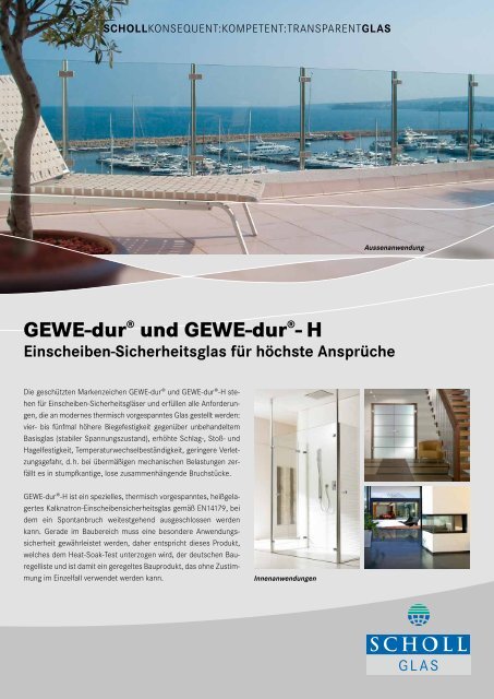 GEWE-durÃ‚Â® und GEWE-durÃ‚Â®- H