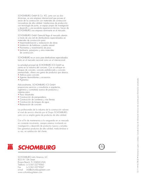 TecnologÃƒÂ­a profesional de cintas impermeabilizantes ... - Schomburg
