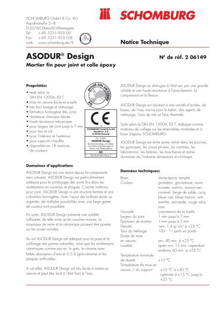 ASODUR-Design - Schomburg