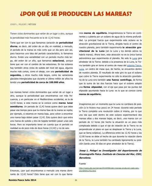 REVISTA PESCA JULIO 2014