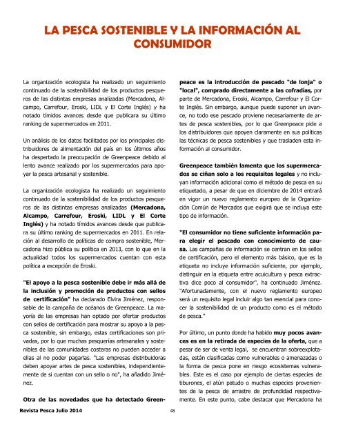 REVISTA PESCA JULIO 2014