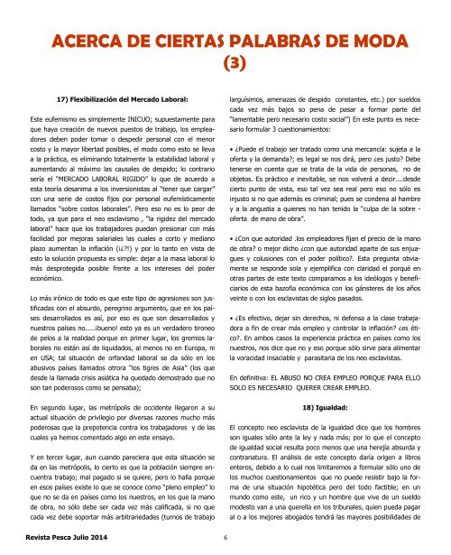 REVISTA PESCA JULIO 2014