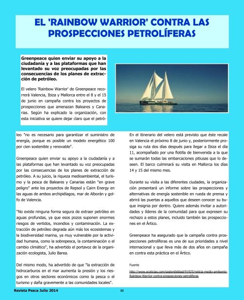 REVISTA PESCA JULIO 2014