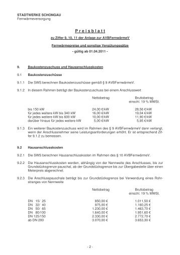 2011-04-01 Preisblatt - Schongau