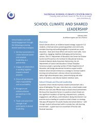 SCHOOL CLIMATE AND SHARED LEADERSHIP - National School ...