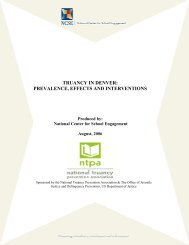 truancy in denver: prevalence, effects and interventions