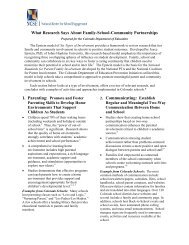 What Research Says About Family-School-Community Partnerships ...