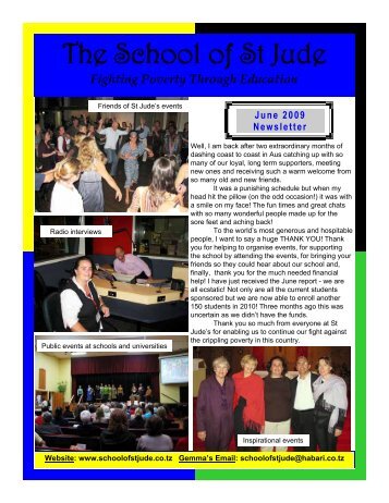 June 2009 Newsletter - The School of St Jude