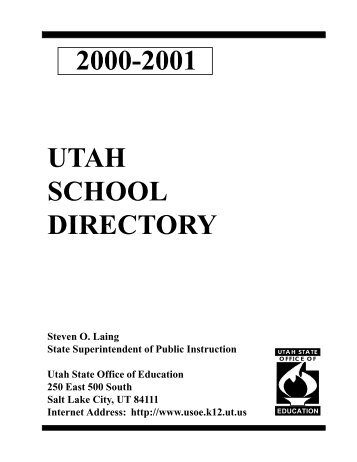 Revised Directory - USOE