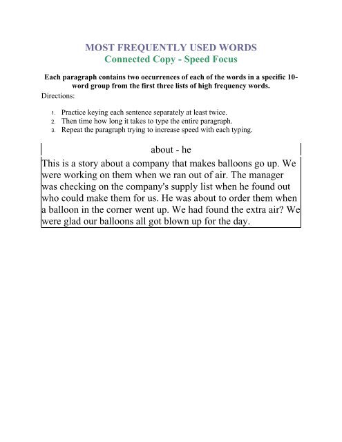 paragraphs