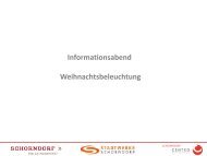 Informationsabend Weihnachtsbeleuchtung - SchorndorfCentro