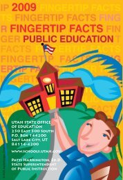 USOE Finger Tip Facts Public Education - Uteed.net