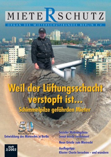 Mieterschutzbund schlÃƒÂ¤gt Alarm - Schornsteinfeger-maengel.de