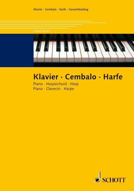 Klavier Â· Cembalo Â· Harfe - Schott Music