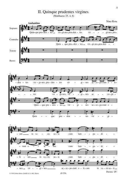 Due Mottetti - Schott Music
