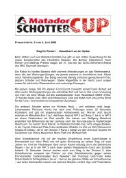 Presse-Info Nr. 5 vom 3. Juni 2006 Sieg fÃƒÂ¼r Richert ... - Schotter-Cup