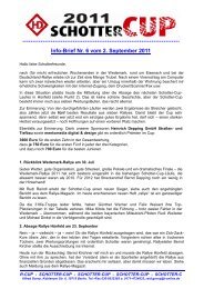 Info-Brief Nr. 6 vom 2. September 2011 - Schotter-Cup
