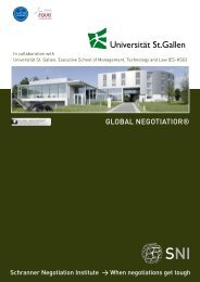 Global Negotiator Brochure - Matthias Schranner