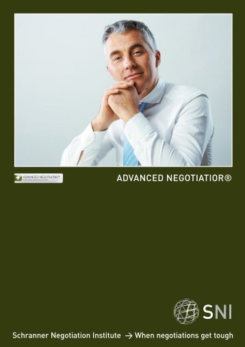 ADVANCED NEGOTIATIORÂ® - Matthias Schranner