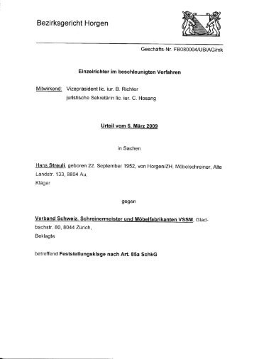 20090305 Entscheid Bezirksgericht