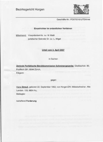 20070403 Entscheid Bezirksgericht