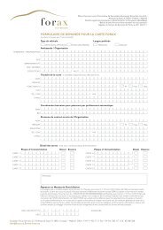 formulaire de demande pour la carte forax - Diplomatic